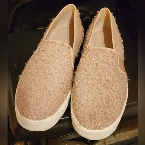 Vince Blair Shearling Slip-On Blush Pink Sneaker, Size 6.5